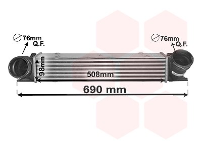 Van Wezel Ladeluftkühler [Hersteller-Nr. 06004482] für BMW von VAN WEZEL