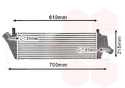 Van Wezel Ladeluftkühler [Hersteller-Nr. 13014714] für Nissan von VAN WEZEL