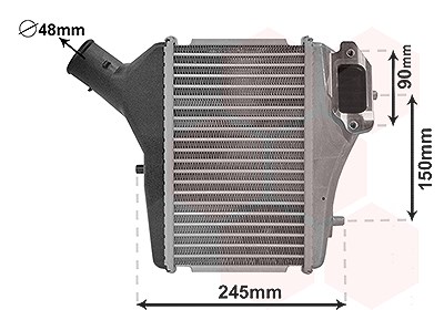 Van Wezel Ladeluftkühler [Hersteller-Nr. 25004286] für Honda von VAN WEZEL