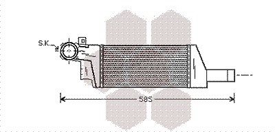 Van Wezel Ladeluftkühler [Hersteller-Nr. 37004404] für Opel von VAN WEZEL