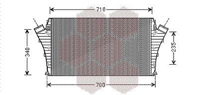 Van Wezel Ladeluftkühler [Hersteller-Nr. 37004491] für Fiat, Opel von VAN WEZEL