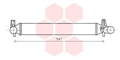 Van Wezel Ladeluftkühler [Hersteller-Nr. 49004042] für Seat von VAN WEZEL