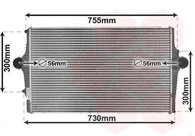 Van Wezel Ladeluftkühler [Hersteller-Nr. 59004136] für Volvo von VAN WEZEL