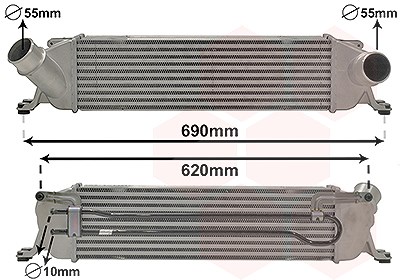 Van Wezel Ladeluftkühler [Hersteller-Nr. 82014705] für Hyundai von VAN WEZEL