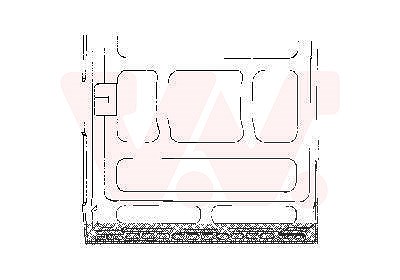 Van Wezel Laderaumtür, seite, Boden [Hersteller-Nr. 5870274] für VW von VAN WEZEL