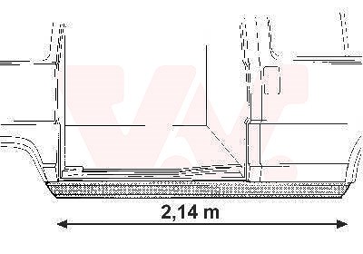 Van Wezel Längsblech seitlich [Hersteller-Nr. 1745110] für Peugeot, Citroën, Fiat von VAN WEZEL