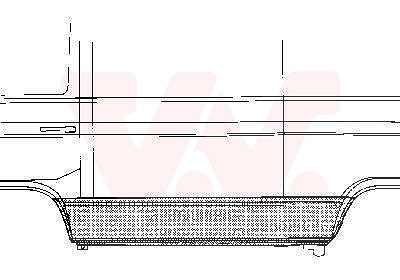 Van Wezel Längsblech seitlich links unten [Hersteller-Nr. 5870109] für VW von VAN WEZEL