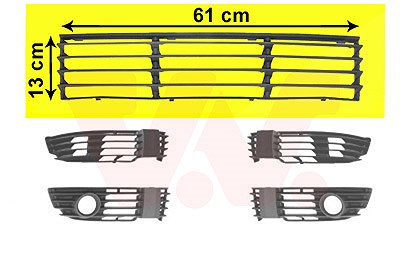 Van Wezel Lüftungsgitter, Stoßfänger [Hersteller-Nr. 5837590] für VW von VAN WEZEL