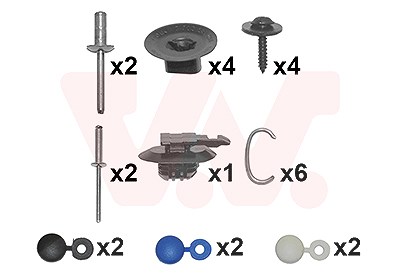 Van Wezel Montagesatz, Stoßfänger [Hersteller-Nr. 4373793] für Renault von VAN WEZEL