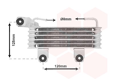 Van Wezel Ölkühler, Automatikgetriebe [Hersteller-Nr. 82013700] für Hyundai von VAN WEZEL