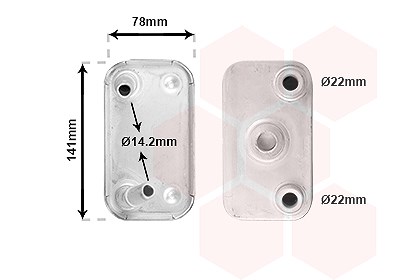 Van Wezel Ölkühler, Motoröl [Hersteller-Nr. 06003406] für BMW von VAN WEZEL