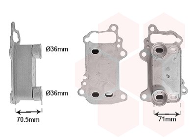 Van Wezel Ölkühler, Motoröl [Hersteller-Nr. 06013732] für BMW von VAN WEZEL