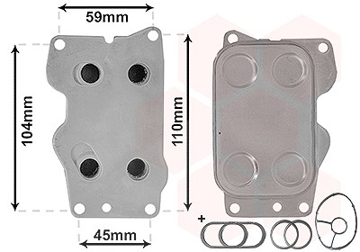 Van Wezel Ölkühler, Motoröl [Hersteller-Nr. 09013701] für Citroën, Fiat, Ford, Lancia, Peugeot, Toyota, Volvo von VAN WEZEL