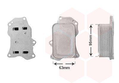 Van Wezel Ölkühler, Motoröl [Hersteller-Nr. 09013710] für Citroën, Ds, Opel, Peugeot von VAN WEZEL