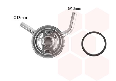 Van Wezel Ölkühler, Motoröl [Hersteller-Nr. 13013713] für Nissan von VAN WEZEL