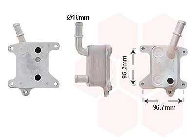 Van Wezel Ölkühler, Motoröl [Hersteller-Nr. 15013701] für Dacia, Mitsubishi, Renault von VAN WEZEL