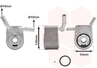 Van Wezel Ölkühler, Motoröl [Hersteller-Nr. 18013721] für Ford von VAN WEZEL