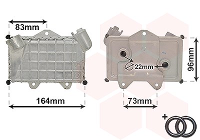 Van Wezel Ölkühler, Motoröl [Hersteller-Nr. 30003240] für Mercedes-Benz von VAN WEZEL