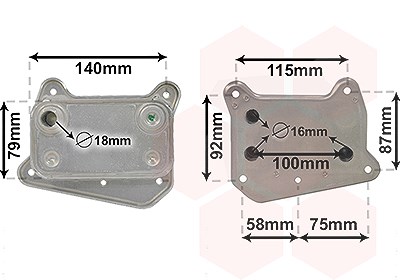 Van Wezel Ölkühler, Motoröl [Hersteller-Nr. 30003318] für Mercedes-Benz von VAN WEZEL