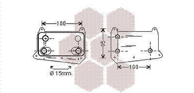 Van Wezel Ölkühler, Motoröl [Hersteller-Nr. 30003552] für Mercedes-Benz von VAN WEZEL