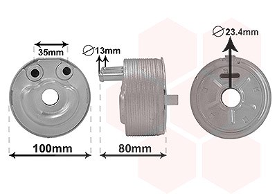 Van Wezel Ölkühler, Motoröl [Hersteller-Nr. 33003431] für Nissan von VAN WEZEL