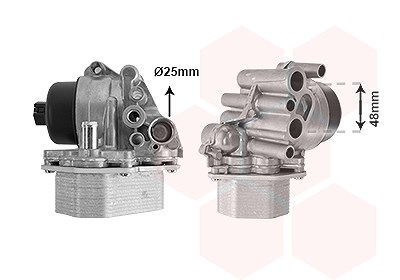 Van Wezel Ölkühler, Motoröl [Hersteller-Nr. 40013400] für Fiat, Citroën, Ford, Peugeot von VAN WEZEL