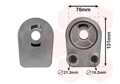 Van Wezel Ölkühler, Motoröl [Hersteller-Nr. 43003607] für Dacia, Mercedes-Benz, Nissan, Renault, Suzuki von VAN WEZEL