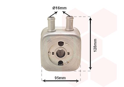 Van Wezel Ölkühler, Motoröl [Hersteller-Nr. 58003148] für Audi, Ford, Seat, Skoda, VW von VAN WEZEL