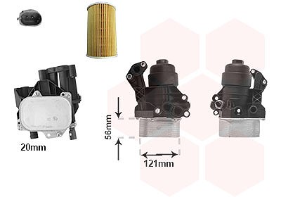 Van Wezel Ölkühler, Motoröl [Hersteller-Nr. 58013724] für Man, VW von VAN WEZEL