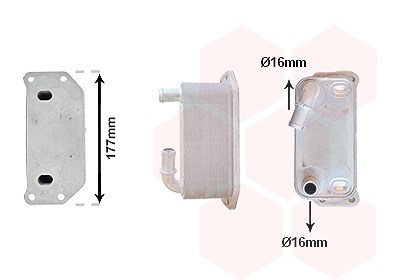 Van Wezel Ölkühler, Motoröl [Hersteller-Nr. 59013708] für Volvo von VAN WEZEL