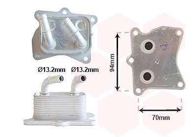 Van Wezel Ölkühler, Motoröl [Hersteller-Nr. 82013705] für Hyundai, Kia von VAN WEZEL