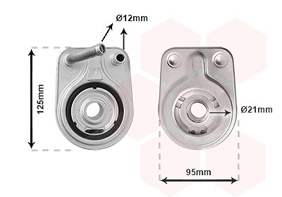 Van Wezel Ölkühler, Motoröl [Hersteller-Nr. 83013700] für Hyundai, Kia von VAN WEZEL