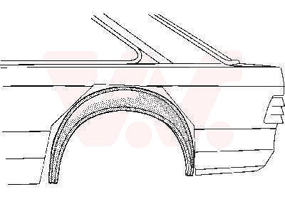 Van Wezel Radkasten hinten, Außenteil, [Hersteller-Nr. 1844345] für Ford von VAN WEZEL