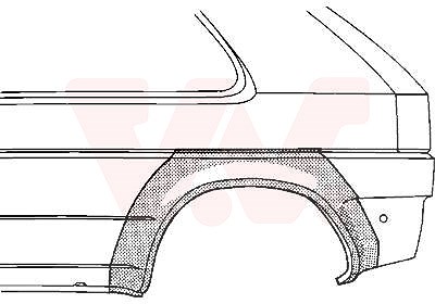 Van Wezel Radlauf, hinten, 2-türig [Hersteller-Nr. 2523146] für Honda von VAN WEZEL