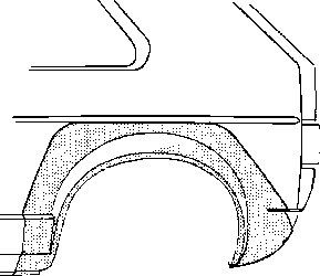 Van Wezel Radlauf hinten 2-türig links [Hersteller-Nr. 5810.45] für VW von VAN WEZEL