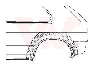 Van Wezel Radlauf hinten, 2/3-Türig [Hersteller-Nr. 3734145] für Opel von VAN WEZEL