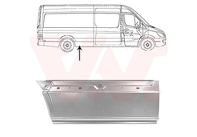 Van Wezel Seitenwand [Hersteller-Nr. 3083142] für Mercedes-Benz, VW von VAN WEZEL