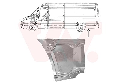 Van Wezel Seitenwand [Hersteller-Nr. 3083143] für Mercedes-Benz, VW von VAN WEZEL