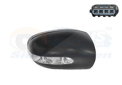 Van Wezel Spiegelgehäuser, mit Blinklampe, (E) [Hersteller-Nr. 3041842] für Mercedes-Benz von VAN WEZEL