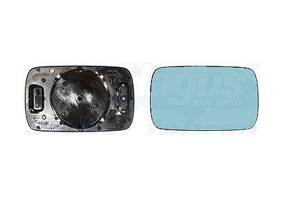 Van Wezel Spiegelglas, konvex, blau [Hersteller-Nr. 0640832] für BMW von VAN WEZEL
