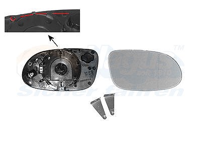 Van Wezel Spiegelglas beheizbar asphärisch [Hersteller-Nr. 3014838] für Mercedes-Benz von VAN WEZEL