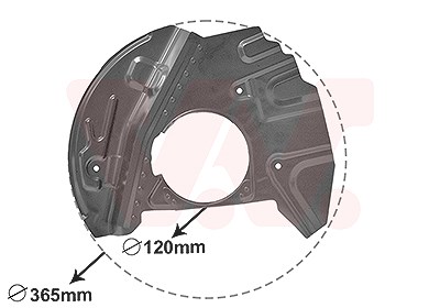 Van Wezel Spritzblech, Bremsscheibe [Hersteller-Nr. 0685372] für BMW von VAN WEZEL