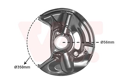 Van Wezel Spritzblech, Bremsscheibe [Hersteller-Nr. 3029371] für Mercedes-Benz von VAN WEZEL