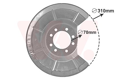 Van Wezel Spritzblech, Bremsscheibe [Hersteller-Nr. 5942373] für Volvo von VAN WEZEL