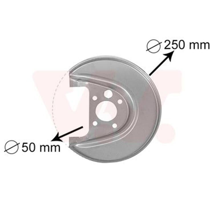 Van Wezel Spritzblech hinten rechts Audi Seat Skoda VW von VAN WEZEL