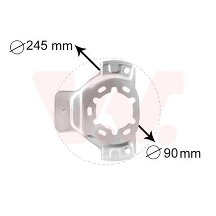 Van Wezel Spritzblech vorne rechts Opel Astra G von VAN WEZEL