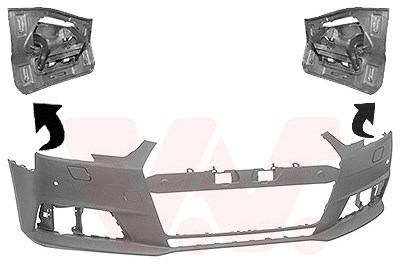 Van Wezel Stoßfänger [Hersteller-Nr. 0346578] für Audi von VAN WEZEL