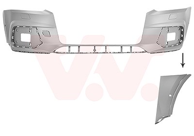 Van Wezel Stoßfänger [Hersteller-Nr. 0371576] für Audi von VAN WEZEL