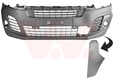 Van Wezel Stoßfänger [Hersteller-Nr. 0944577] für Citroën, Fiat, Opel, Peugeot von VAN WEZEL