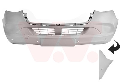 Van Wezel Stoßfänger [Hersteller-Nr. 2973575] für Mercedes-Benz von VAN WEZEL